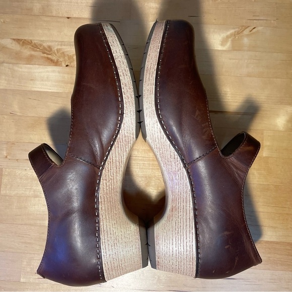 Dansko LILAH Brown Oiled Pull Up Mary Janes - Picture 6 of 12